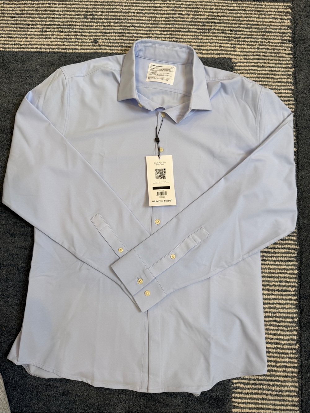 Ministry of Supply Light Blue Men's AeroZero° Dress Shirt